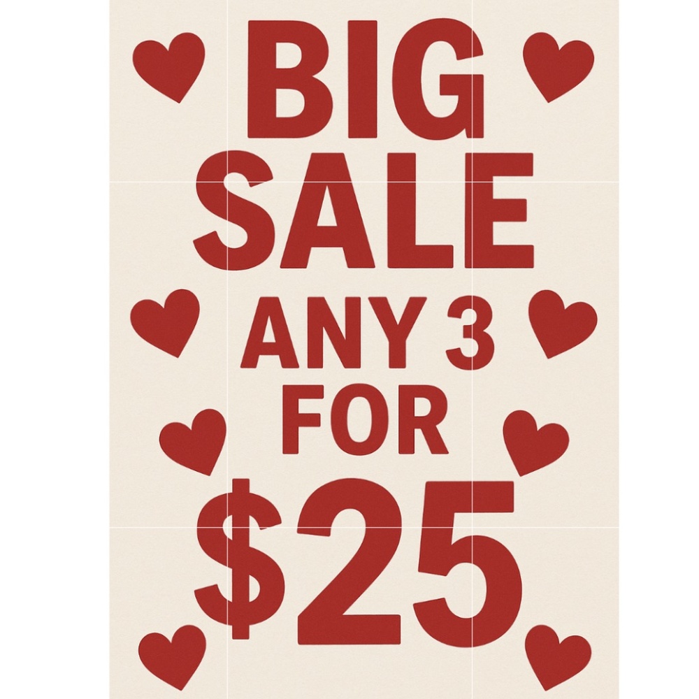 ❤️❤️ 3 FOR $25.